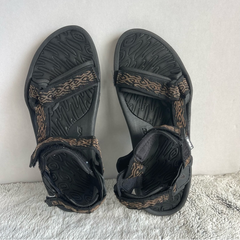 Teva Sandals - Hiking Water Sport - Black Brown Aztec Pattern - Mens 11 - F3003B